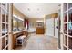 The bathroom features a double vanity, large mirror, and soaking tub at 7131 Ridge Rd, Hiram, GA 30141