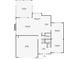 Detailed first floor plan showcasing the kitchen, living room, and sun room at 290 Bluff Oak Dr, Roswell, GA 30076