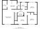 Second floor plan highlighting the layout of the bedrooms, bathrooms, and laundry area at 308 Golden Ct, Canton, GA 30114