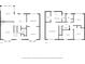 Schematic floor plan for first and second floors with living room, dining room, kitchen, and bedrooms at 308 Golden Ct, Canton, GA 30114