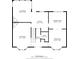 Detailed floor plan showcasing the layout, dimensions, and flow of this 2141 square foot home at 308 Golden Ct, Canton, GA 30114