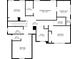Second floor plan showing layout of primary bedroom, bathroom, bedrooms, laundry, and walk-in closets at 773 Minor Oaks Nw Run, Lilburn, GA 30047