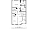 Floor plan of a second floor showing bedrooms, bathrooms, walk-in closets, laundry, and hall at 218 Ellis Ln, Woodstock, GA 30189