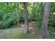 A wooded area with mature trees and natural landscaping, offering privacy and a peaceful setting at 2394 Burch Ne Cir, Brookhaven, GA 30319