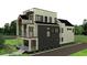 Contemporary home with sleek design, multiple windows, balconies, and well-maintained landscaping at 339 Peachtree Ne Ave, Atlanta, GA 30305
