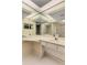 Bathroom features a double sink vanity with lots of storage and a large mirror at 408 Coleraine Se, Smyrna, GA 30080