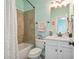 Cozy bathroom features a shower and tub combination at 3352 Stone Point Way, Buford, GA 30519