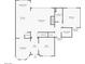 First floor plan featuring kitchen, living room, office and dining area at 3352 Stone Point Way, Buford, GA 30519