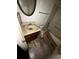 Bathroom featuring a toilet, shower, and sink in need of repairs at 5568 Bradley Cir, Lithonia, GA 30038