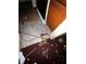Kitchen flooring with appliances and dirty floor at 5568 Bradley Cir, Lithonia, GA 30038