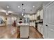 Open kitchen view, showcasing granite countertops, stainless appliances, and white cabinetry at 3112 Patriot Sw Sq, Marietta, GA 30064