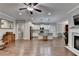 Open-concept kitchen seamlessly connects to the living area, creating an inviting atmosphere at 3112 Patriot Sw Sq, Marietta, GA 30064