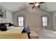 Main bedroom featuring vaulted ceiling and natural lighting at 3112 Patriot Sw Sq, Marietta, GA 30064
