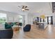 Open-concept living area with kitchen, dining, and living spaces, ideal for entertaining and Gathering living at 2808 Maddison Towns Ave, Norcross, GA 30071
