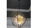 Striking orb chandelier with radiating elements adds a modern touch to the home's design at 4046 Creekview Ridge Dr, Buford, GA 30518