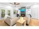 Inviting living room with a fireplace and built-in shelving, creating a cozy atmosphere at 208 Wade Creek Rd, Alpharetta, GA 30009