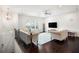 Sun-drenched living area showcasing hardwood floors and a view of the homes at 2517 Hedgeway Cir, Kennesaw, GA 30144