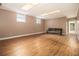 Spacious finished basement with tile flooring and neutral walls at 5247 Yeager Rd, Douglasville, GA 30135