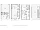 Floorplans showing floors 1-4 with bedrooms, living spaces, and rooftop deck at 1251 Chelsea Nw Cir # 30, Atlanta, GA 30318