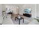 Spacious living room with modern decor, an open layout, and great views of the kitchen at 1251 Chelsea Nw Cir, Atlanta, GA 30318
