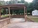 Large backyard deck with an old shed on the property at 2775 Emerald Springs Dr, Lawrenceville, GA 30045