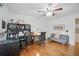 Inviting home office features hardwood floors, natural light, and comfortable seating, ideal for a productive workspace at 27 Ansley Nw Way, Cartersville, GA 30121
