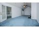 Spacious living room with vaulted ceilings and large french doors at 6328 Wellington Ct, Douglasville, GA 30134