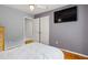 Tastefully decorated bedroom with hardwood floors and contemporary design at 735 Waterbrook Ter, Roswell, GA 30076