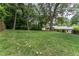 Large, grassy backyard with mature trees provides ample space for outdoor activities and relaxation at 2510 Brentwood Ct, Decatur, GA 30032