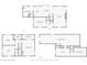 Layout of home, showcasing the arrangement of rooms, bedrooms, bathrooms, kitchen, and basement levels at 260 Sandy Lake Cir, Fayetteville, GA 30214