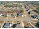 Wide aerial view of a residential area showcasing orderly streets, varied home styles, and manicured landscaping at 4580 Cloister Cir, Hampton, GA 30228