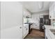 Modern kitchen features stainless steel appliances and updated cabinets at 4117 Signal Sw Rdg, Lilburn, GA 30047