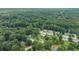 An aerial view of a lush, green neighborhood, showcasing the density of trees and the layout of residential streets at 1083 Wash Lee Sw Dr, Lilburn, GA 30047