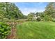 Expansive backyard featuring well-maintained lawn, garden beds, and mature trees, creating a serene outdoor oasis at 1083 Wash Lee Sw Dr, Lilburn, GA 30047