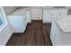 Close-up of the kitchen featuring granite countertops and stainless steel appliances at 1321 Bridges Sw Ave, Atlanta, GA 30310