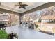 Spacious front porch with rocking chairs and a view of the quiet neighborhood street at 1450 Elizabeth Ln, Atlanta, GA 30344
