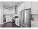 Well-equipped kitchen with stainless steel appliances, modern cabinets, and a functional layout at 1450 Elizabeth Ln, Atlanta, GA 30344