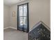 Bright bedroom featuring carpet, a window with black-out curtains and a unique side table at 1847 Davis Mill Rd, Dallas, GA 30157