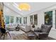 Bright living room featuring a skylight, many windows, and a comfortable seating area at 6305 River Chase Cir, Atlanta, GA 30328