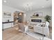 Bright living room boasts a sleek fireplace, modern lighting, and inviting seating arrangement at 2244 Alpha Dr, Decatur, GA 30032