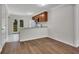 Efficient kitchen with modern appliances and an open view to the patio at 6991 Flagstone Dr, Austell, GA 30168