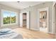 Bedroom with hardwood floors, walk-in closet, and ensuite bathroom at 587 Virginia Ne Ave # 609, Atlanta, GA 30306
