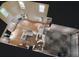 3D Floorplan showing layout of main level with kitchen, living, dining, and garage at 176 Silver Fox Trl, Dallas, GA 30157