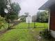Fenced backyard with a storage shed and foliage around the perimeter at 301 Sisson Ne Ave, Atlanta, GA 30317