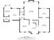First-floor floor plan showing kitchen, living room, dining room and office at 4780 Agate Dr, Johns Creek, GA 30022