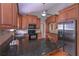 Modern kitchen with granite countertops and stainless steel appliances, offering ample space at 8321 Banks Mill Rd, Douglasville, GA 30135
