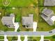 Aerial view of a meticulously landscaped property, showcasing the home, backyard, and surrounding neighborhood at 847 Rolling Hill, Kennesaw, GA 30152