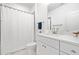 Neutral bathroom featuring a sink with white countertop, a modern toilet, and a combination shower-tub at 1045 Endeavour Ct, Marietta, GA 30064