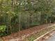 The backyard features a serene view of many trees and a sidewalk at 1303 Cobblemill Nw Way, Kennesaw, GA 30152