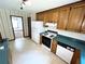 A kitchen with major appliances and vintage cabinetry at 3100 Karen Ne Ln, Marietta, GA 30062